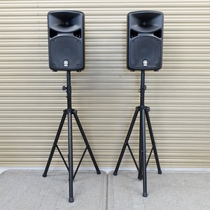 YAMAHA STAGEPAS 600i ポータブルPAシステム PORTABLE PA SYSTEM PAスピーカー スタンド付き 動作品 *417362