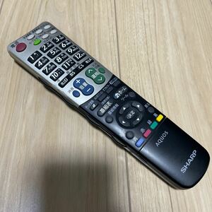 TVリモコン シャープ SHARP （AQUOS テレビリモコン アクオス ）管理番号u130