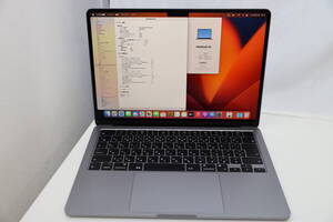 AppleCare+付 美品 MacBook Air M2 2022 メモリ8GB SSD256GB ACアダプター付 バッテリー100%