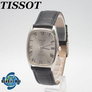 え05443/TISSOT ティソ/スタイリスト/手巻き/メンズ腕時計/ローマン/文字盤 シルバー/動作不良有