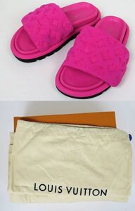 2022 LOUIS VUITTON pool pillow flat comfort mule sandal size 36 ルイヴィトン プール ピロー ライン サンダル b8643