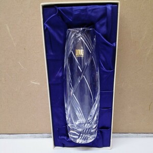 HOYA CRYSTAL フラワーベース 花瓶 花器 クリスタルガラス インテリア【未使用】