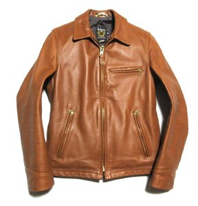 未使用に近い 上野商会 別注 Schott N.Y.C TRUCK JACKET 103US ショット トラッカージャケット/ライダース /36/ブラウン/USA/アメリカ/米