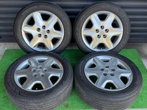 （Ｍ1627）TOYOTA 30セルシオ 17×7.5JJ+45 純正ホイール 225/55R17 溝有 タイヤ4本　2017製造　レグノＧＲ-ＸＩ