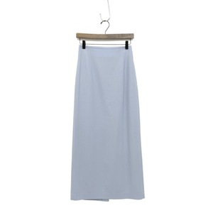 23SS AURALEE オーラリー Hard Twist Wool Dobby Skirt ロングスカート ライトブルー 0 A23SS02KW
