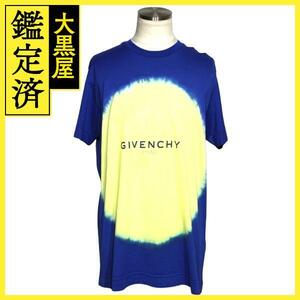 GIVENCHY ジバンシー オーバーサイズTシャツ XXS ブルー/イエロー コットン （2143200546126）【200】