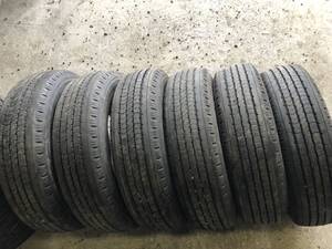 205/75R16 113/111L DUNLOP SP355K トラックタイヤ中古 夏 エルフキャンターダイナなど ライトトラックタイヤ 溝あり NLT818F