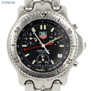 JT5W30 腕時計 TAG HEUER タグホイヤー CG1110-0 クォーツ 稼動 電池残量不明 パーツ取れ 60サイズ