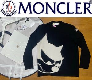 美品★国内正規モンクレール MONCLER FELIX THE CAT 20AW GIROCOLLO TRICOT カシミア混 セーター 