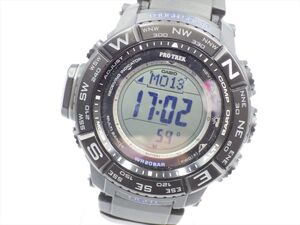 358307【1円スタート】CASIO カシオ 稼働品 PRW-3510Y PRO TREK プロトレック メンズ 時計 クオーツ ケース46mm