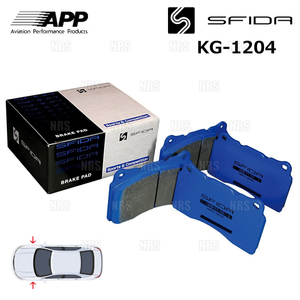 APP エーピーピー SFIDA KG-1204 (フロント) レガシィB4 BL5/BL9/BM9/BMM 03/5～ (419F-KG1204