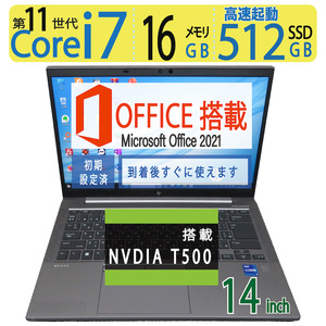 【ワークステーション・超速11th i7】◆HP ZBook Firefly 14 inch G8/ 14型◆超速 i7-1165G7/512GB SSD/16GB◆NVIDIA T500◆win11/msOffice