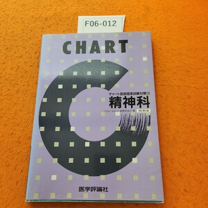 F06-012 チャート医師国家試験対策 6 精神科 2版 医学評論社 書き込みあり。個人印あり。