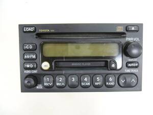 トヨタ純正　50302　６連CD＆MD　AM/FM ジャンク品　部品取りに