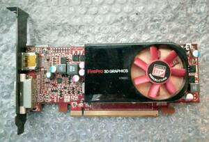 【中古パーツ】ATI FirePro V3800 512M グラフィックボード/ビデオカード PCI-E DP/DVI■BK418-1