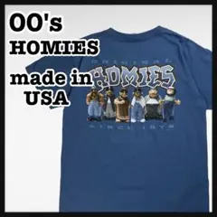 【00s】 HOMIES 半袖Tシャツ　USA製　プリントTシャツ　HIPHOP