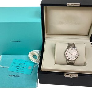 【中古】ティファニー Tiffany メンズ アトラス 2 ハンドル シルバー文字盤 箱付き 34875979