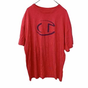 Champion 半袖Tシャツ XXLサイズ チャンピオン ビッグサイズ レッド 古着卸 アメリカ仕入 t2204-3052