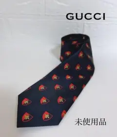 グッチ　GUCCI   ネクタイ　ハチ　蜂　bee    紺色　未使用品