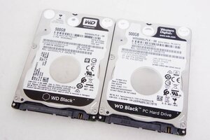 Western Digital ウエスタンデジタル HDD 500GB 2個セット WD5000LPLX *2