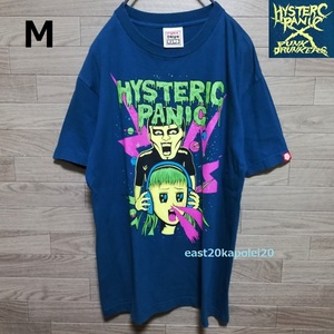 PUNK DRUNKERS × HYSTERIC PANIC パンクドランカーズ ヒステリックパニック コラボ あいつ 音楽 少女 鼻血 Tシャツ M アイツ ラウドロック