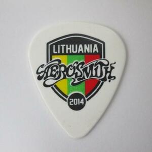 ★エアロスミス Aerosmith ジョー・ペリー Joe Perry 2014 リトアニア Lithuania Tour ギターピック