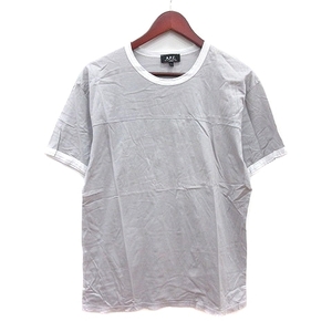 アーペーセー A.P.C. カットソー Tシャツ クルーネック 半袖 1 S グレー /MN メンズ