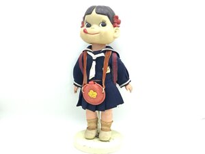 【昭和当時】ランドセル ペコちゃん 不二家 増田屋 全長380mm 推定60年前 年代物おもちゃ ソフビ 中古【UW010224】★