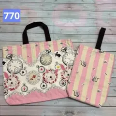 ＊770＊ハンドメイド♪レッスンバッグ&シューズケース