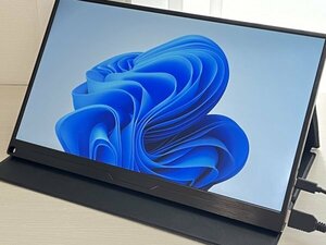 【美品】　ポータブルモニター　モバイルモニター　各種ケーブル付き　15.6インチ　動作確認済み USB-C HDMI mini DisplayPort