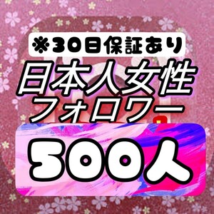 【おまけ 500 Instagram 日本人女性フォロワー数 増加】インスタグラム Youtube 自動ツール インスタ フォロワー follower 宣伝