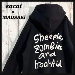 コラボ✨sacai×MADSAKI バックプリント パーカー プルオーバー