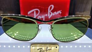 B&L RAYBAN OLYMPIAN３DX 1/10 12KGF 幻のオーバル厚金張りモデル ボシュロムレイバンオリンピアン３DX 市販モデル中入手最困難スリーデラ