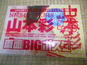 NMB48&AKB48　山本彩 両面BIGポスター ◆ＹＣ２０１４年ＮＯ２３号付録