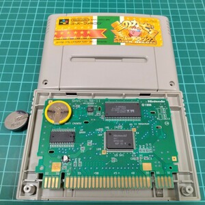 星のカービィスーパーデラックス　電池交換　スーパーファミコン　スーファミ　SFC