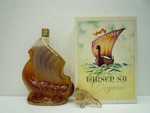 5669 酒祭 洋酒祭 ラーセン シップボトル 700ml 40度 未開栓 コニャック COGNAC LARSEN 替え栓付き 箱付き 古酒 コレクション 長期保管品