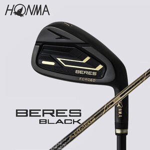 ★☆HONMA　2024　“ BERES BLACK IRON ”　6～11 × ARMRQ FX BLACK(SR)　新品☆★