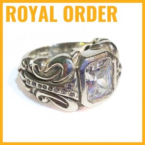 ロイヤルオーダー シルバーリング SV925 SR70 アクセサリー クリスタル　ROYAL ORDER　obsession with crystals