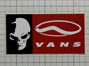 【VANS】ヴァンズ 古いステッカー：90年代 スカル ガイコツ バンズ 広告 スニーカー オールドスクール スリッポン ビンテージ BEAMS +Sb