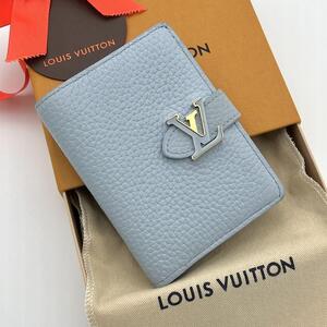 LOUIS　VUITTON ヴィトン トリヨン LVヴェルティカル ウォレット コンパクト レディース M83572 新型 レアカラー 二つ折り財布 メンズ