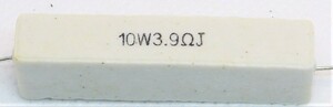 セメント抵抗 10w 3.9Ω 1個