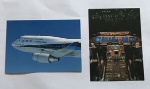 ANA B747-400 ポストカード