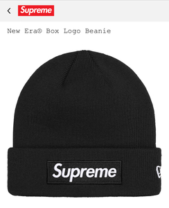 【新品正規】黒 Black / 24aw supreme New Era Box Logo Beanie / Box Logo Hooded Sweatshirt / シュプリーム ボックスロゴ 24fw ビーニー