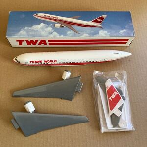 ■FLIGHT MINIATURES 1/200 TWA トランス・ワールド航空 B767-200 スナップフィットモデル【中古品】■TRANS WORLD