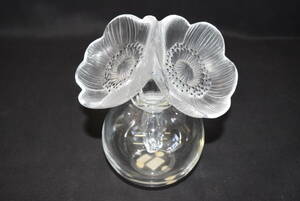 M LALIQUE ラリック　VASE DEUX ANEMONES　アネモネ　香水瓶　フレグランスボトル ビンテージ　ルネ・ラリック