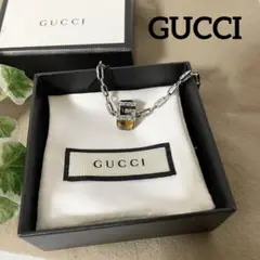 未使用に近い GUCCI グッチ ブレスレット Gスクエア シルバー925 希少