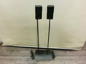 【T3-0500】BOSE CUBE サテライトスピーカー 2個 スタンド付き 高さ約103ｃｍ ボーズ 現状品 東京引取可【千円市場】