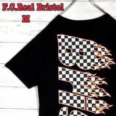 《大人気》F.C.Real Bristol☆バックプリント☆BOXロゴ☆M☆黒