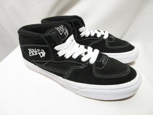 VANS HALF CAB 24.5cm バンズ ハーフキャブ オール スエード ブラック 黒 ヴァンズ スウェード