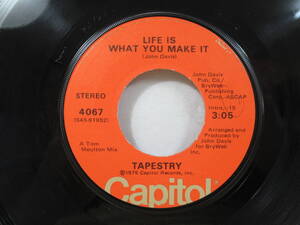 g15★ EP シングル盤 TAPESTRY / LIFE IS WHAT YOU MAKE IT タペストリー John Davis Capitol レコード 4067 220406